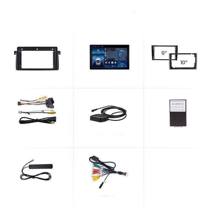 Radio nawigacja BMW 3 E46 M3 Carplay Android Auto X7 MAX 2GB