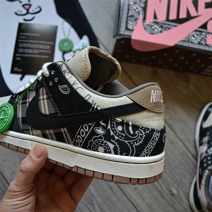 Мужские кроссовки Travis Scott x Nike SB Dunk Low 'Cactus Jack' 40-45