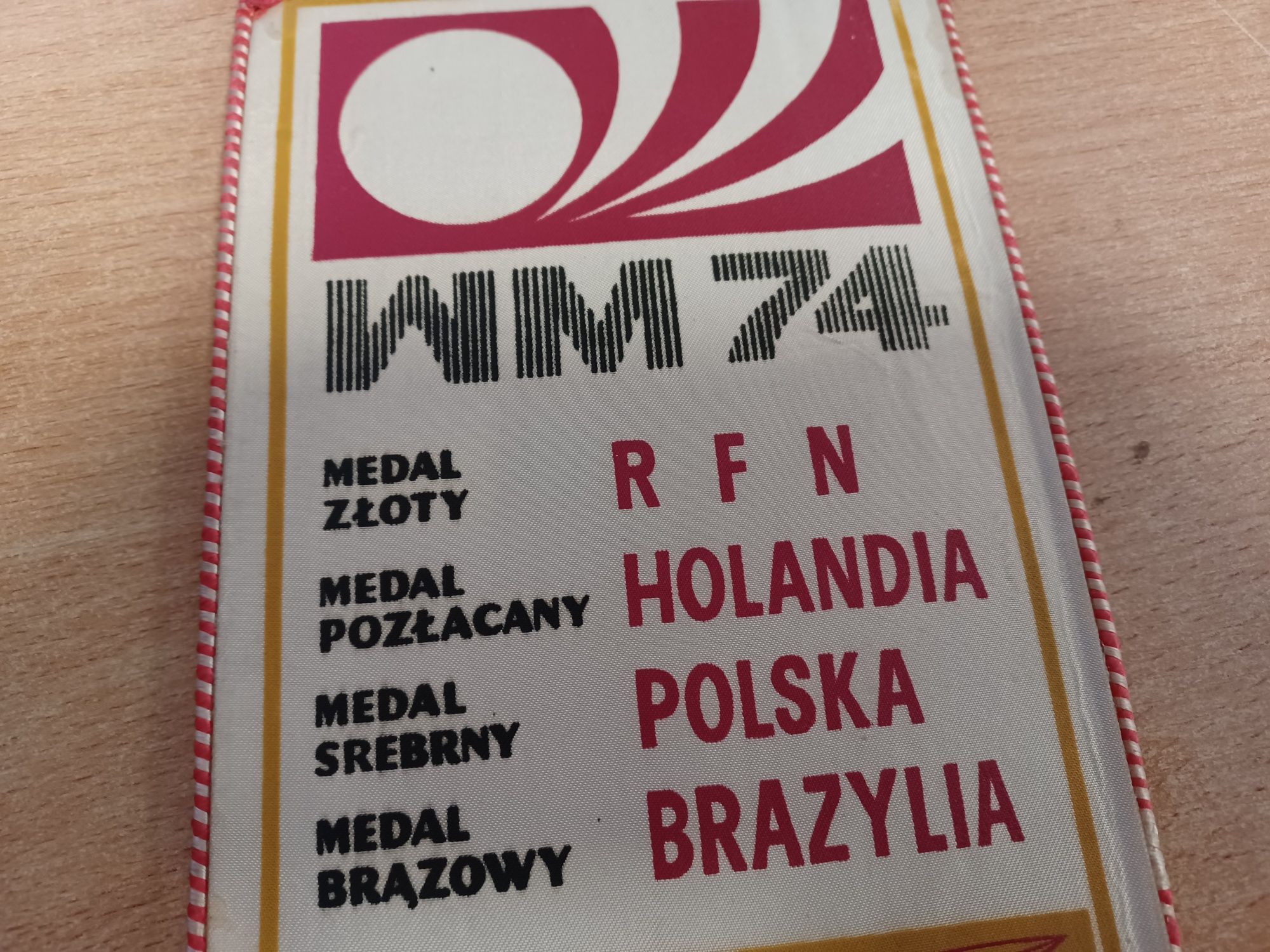 Proporczyk Finał Mistrzostw Świata w Piłce Nożnej RFN 1974