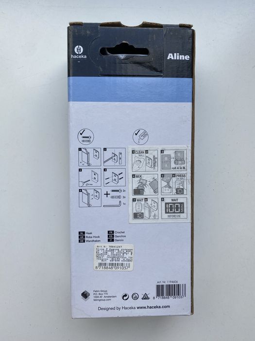 Крючек для ванны одинарный Haceka aline