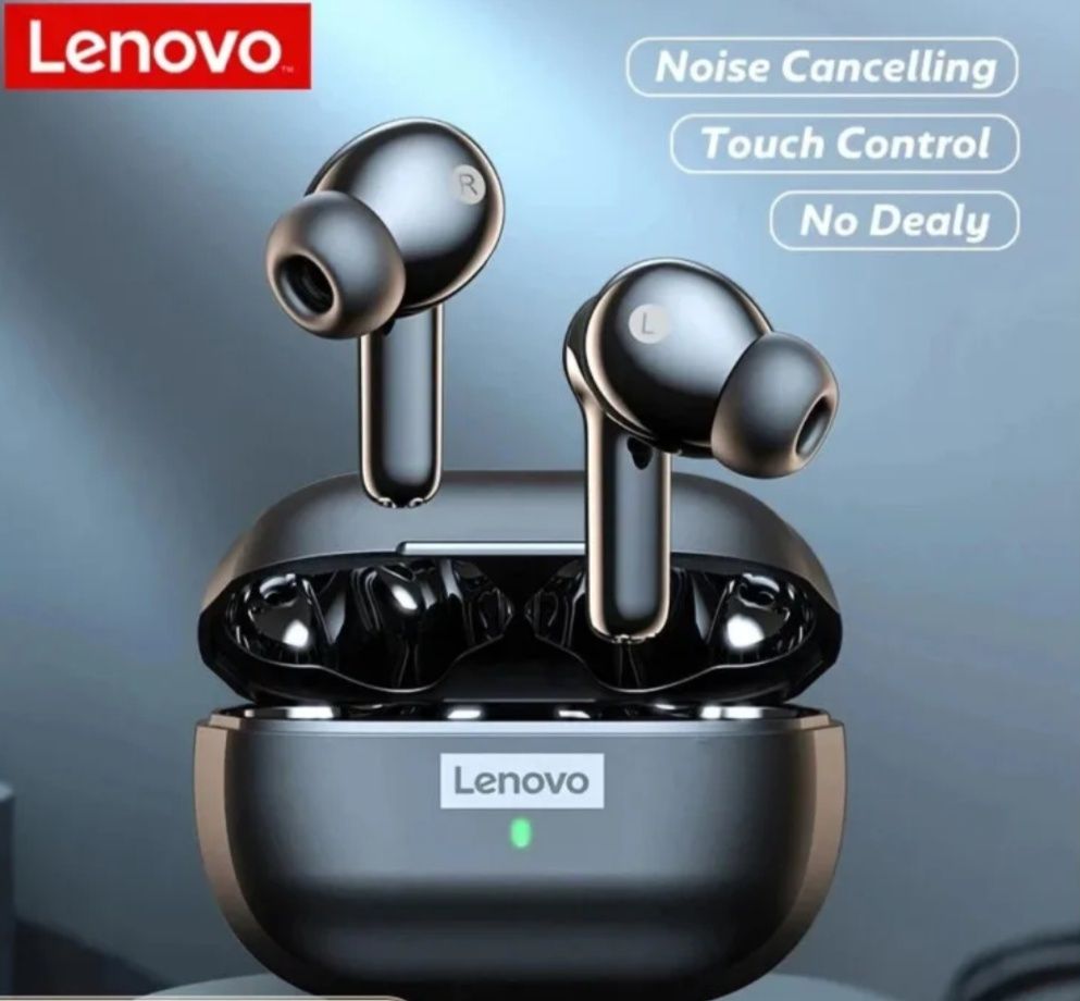 [NOVO] Lenovo-LP1S Redução de Ruído Fones de Ouvido com Microfone