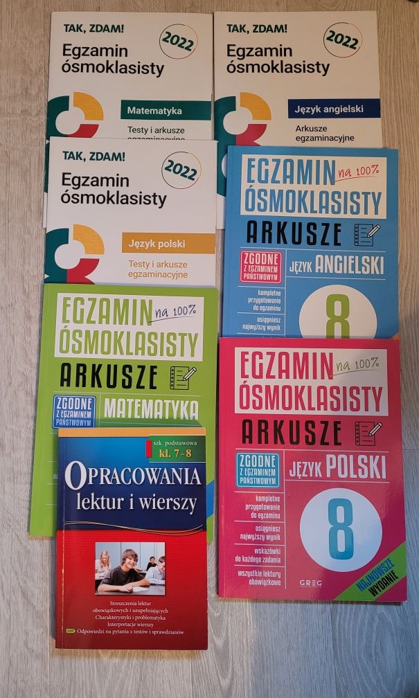 Egzamin ósmoklasisty zestaw przygotowawczy