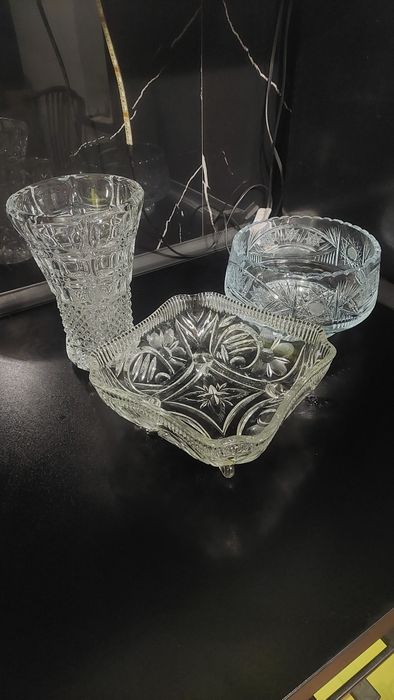 Szkło, kryształy prl, cena za całość