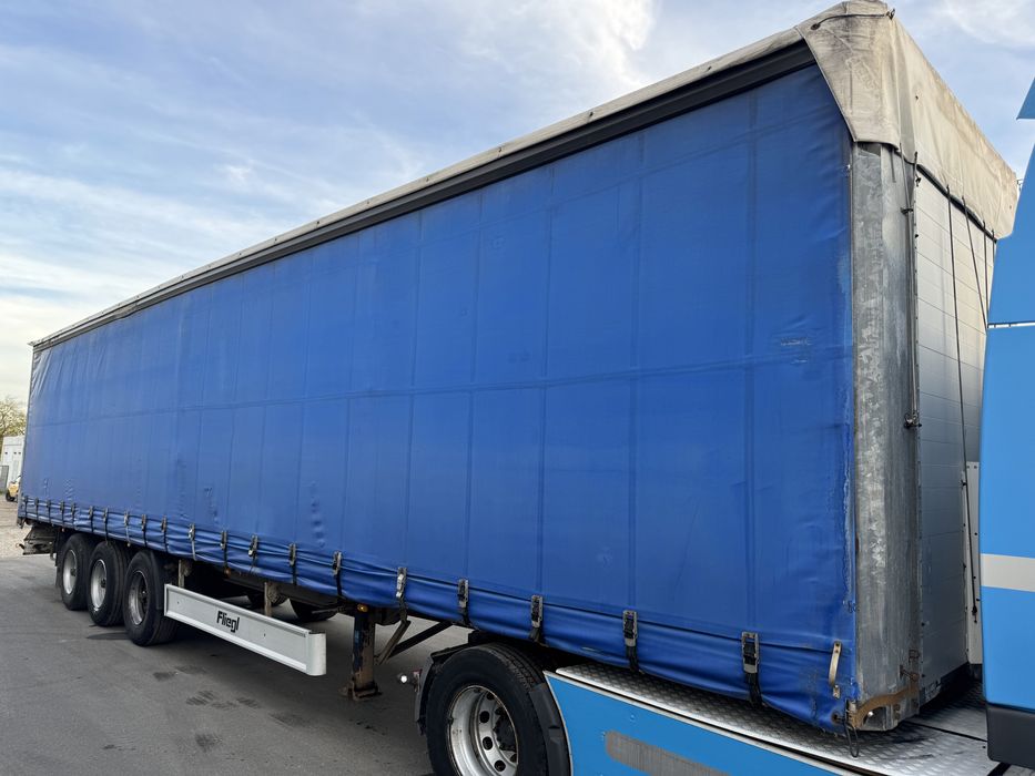 Naczepa Firanka Fliegl-2006 rok Osie Bpw-Tarcza. Rama ocynk