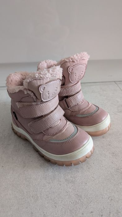 Kozaki buty zimowe śniegowce skórzane Lasocki Kids 24