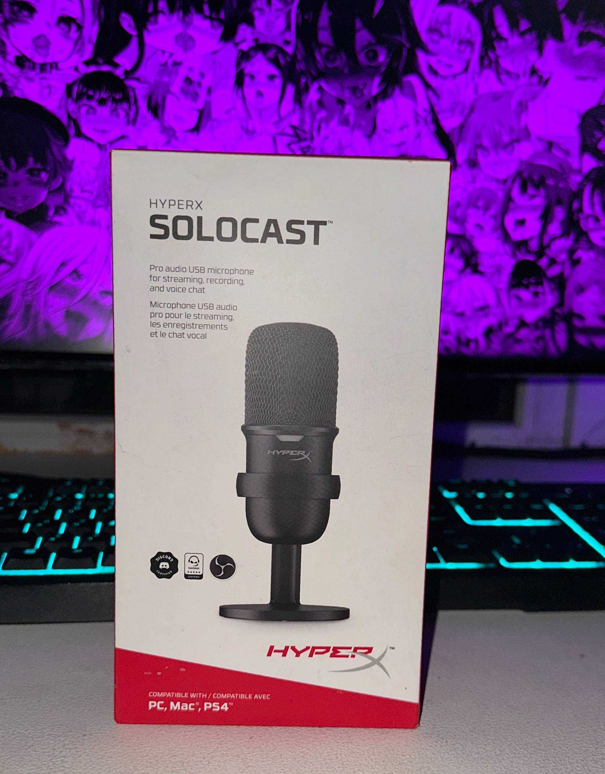 Микрофон HYPER X SoloCast в идеальном состоянии