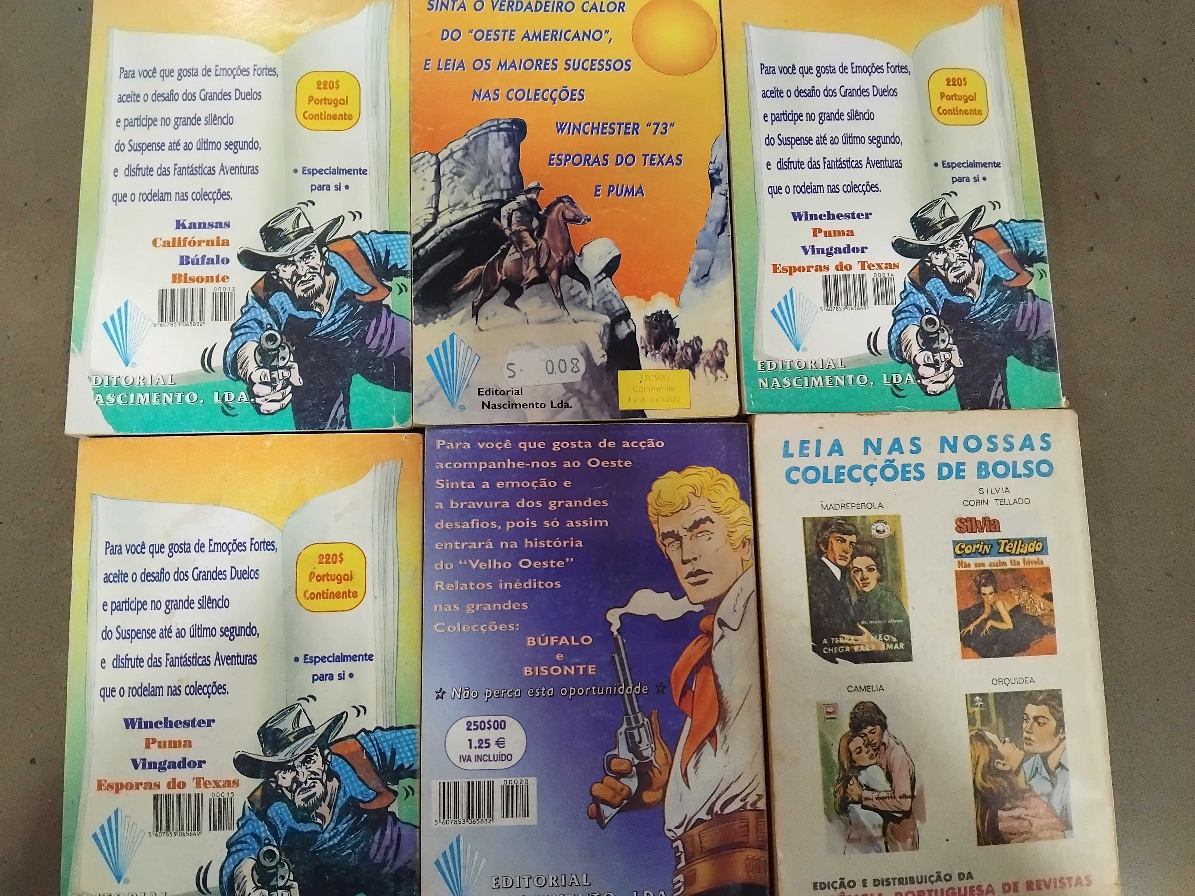 Lote de 6 Livros de aventura