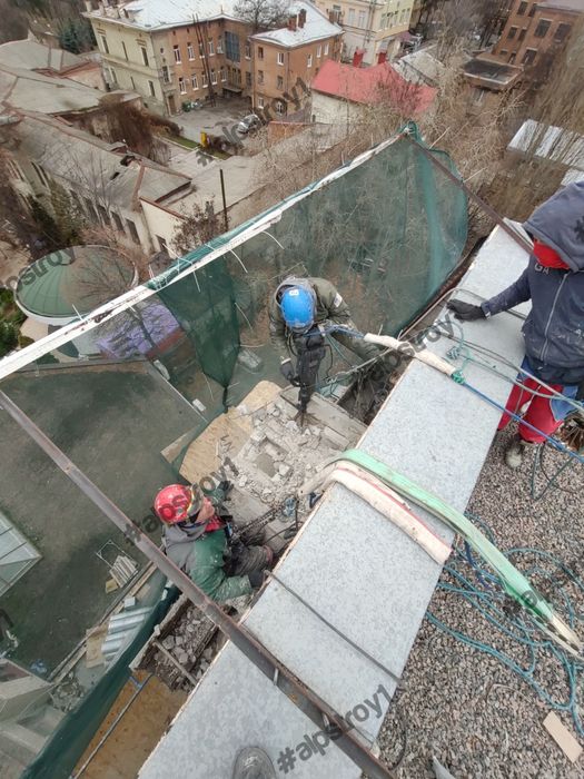 Демонтажные работы! Альпинисты! Разбор завалов!