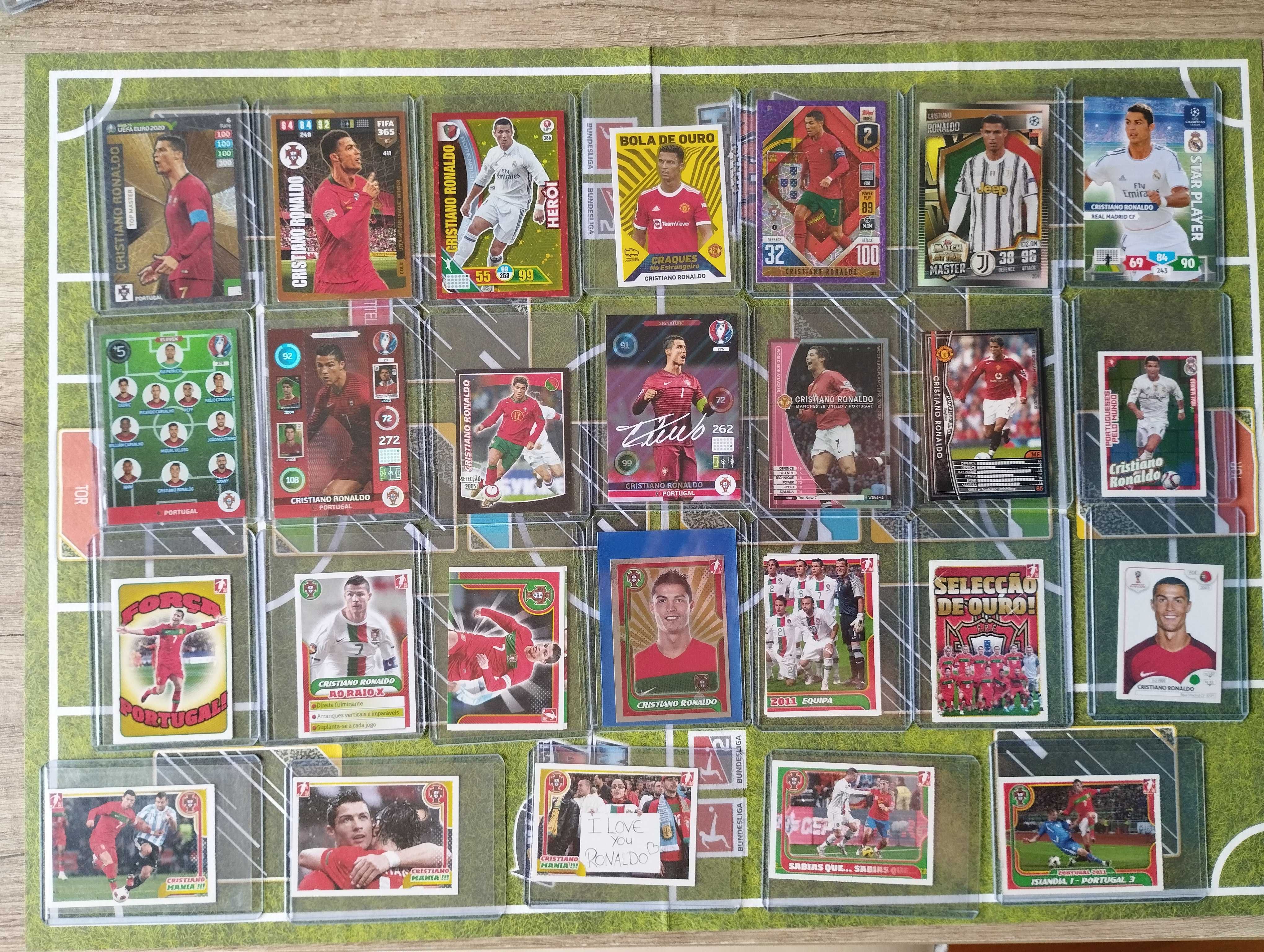 Cromos e cartas de Cristiano Ronaldo Panini Topps Rookie card sticker