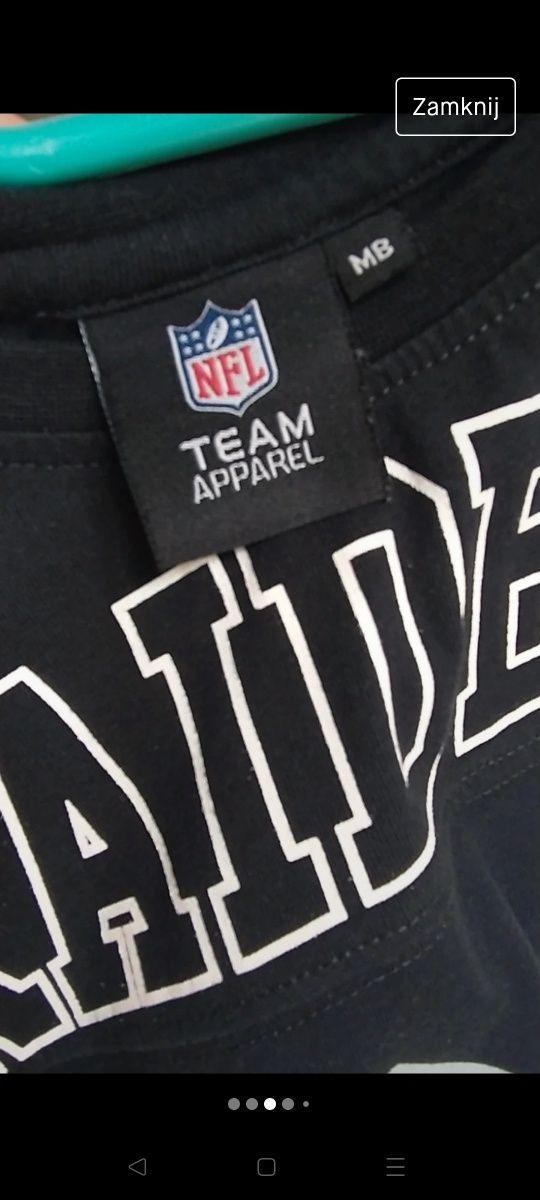 Koszulka NFL Raiders, 60, koszulka sportowa Apparel, bawełna