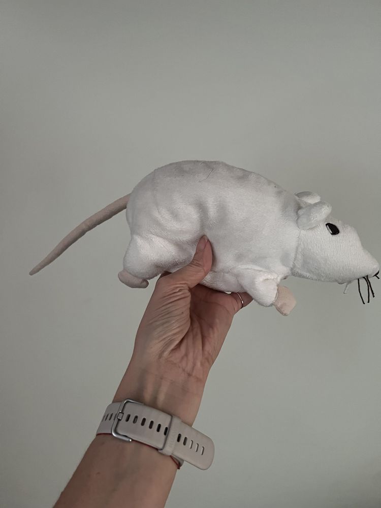 Ikea szczur mysz szczurek biały pluszak maskotka