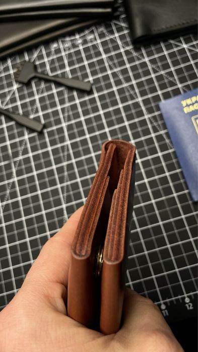 Портмоне / жіночий гаманець зі 100% натуральної шкіри — ручна робота