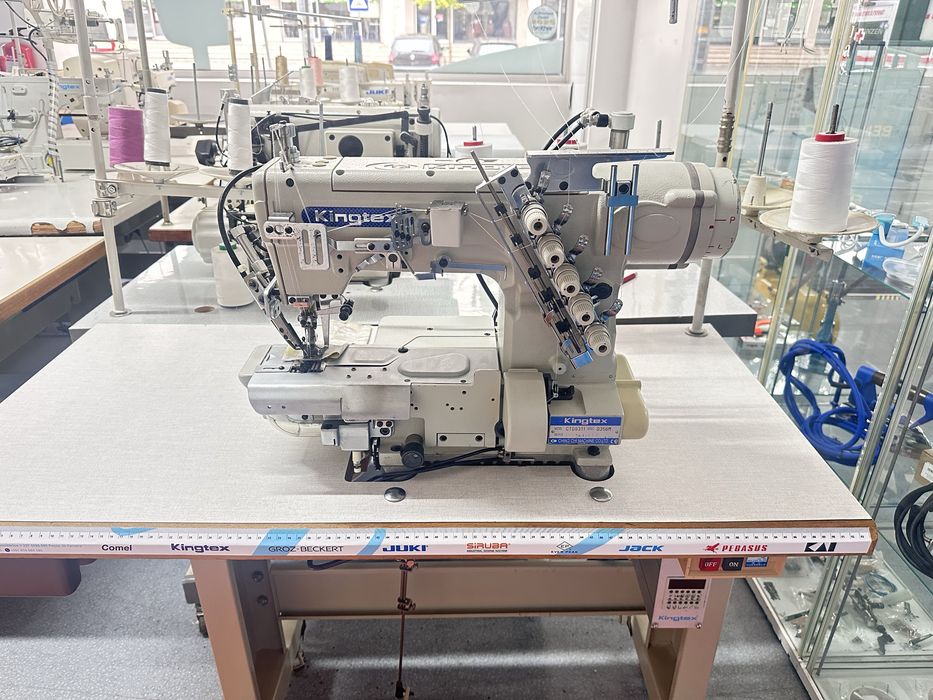 Maquina costura recobrimento  Kingtex aparar bainhas