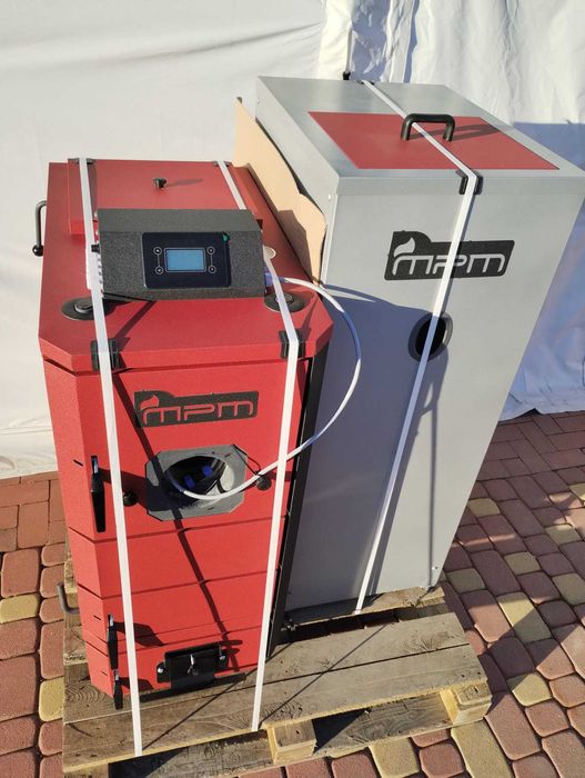 KOCIOŁ PIEC DWUPALIWOWY drewno-pellet MPM Wood Pell 14 kW EcoTouch