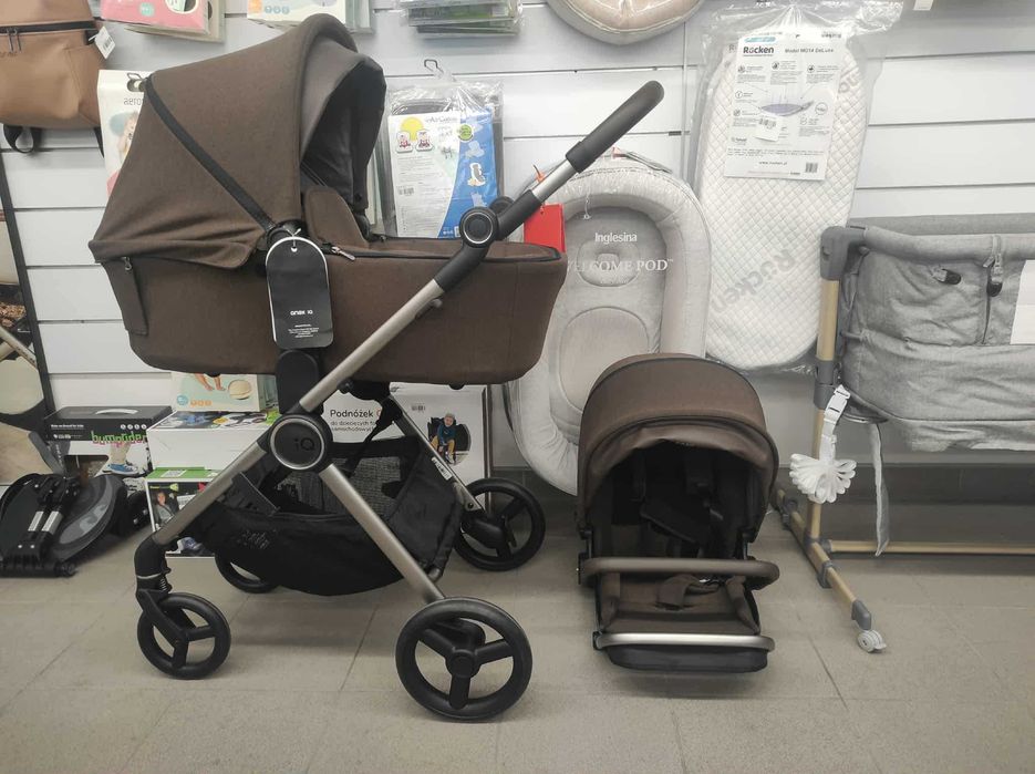 Wózek dziecięcy Anex IQ Premium 3w1 Teddy, Z EKSPOZYCJI, NA KLUCZYK