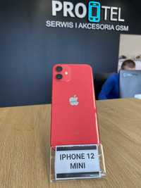 iPhone 12 Mini 128GB Czerwony, Bardzo Dobry stan! 3msc Gwarancji!