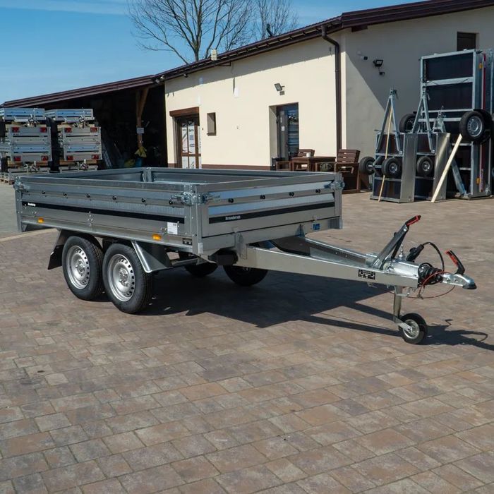 Brenderup 3251ST  Przyczepa Brenderup 250x142 DMC 1300 zdejmowane burty TANDEM 2 osie