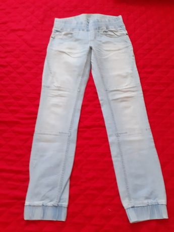 Spodnie jasne jeansowe rozmiar 158