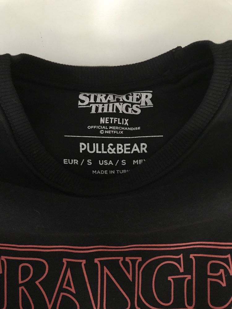 Pull & Bear Bluza Stranger Things rozmiar S raz ubrana