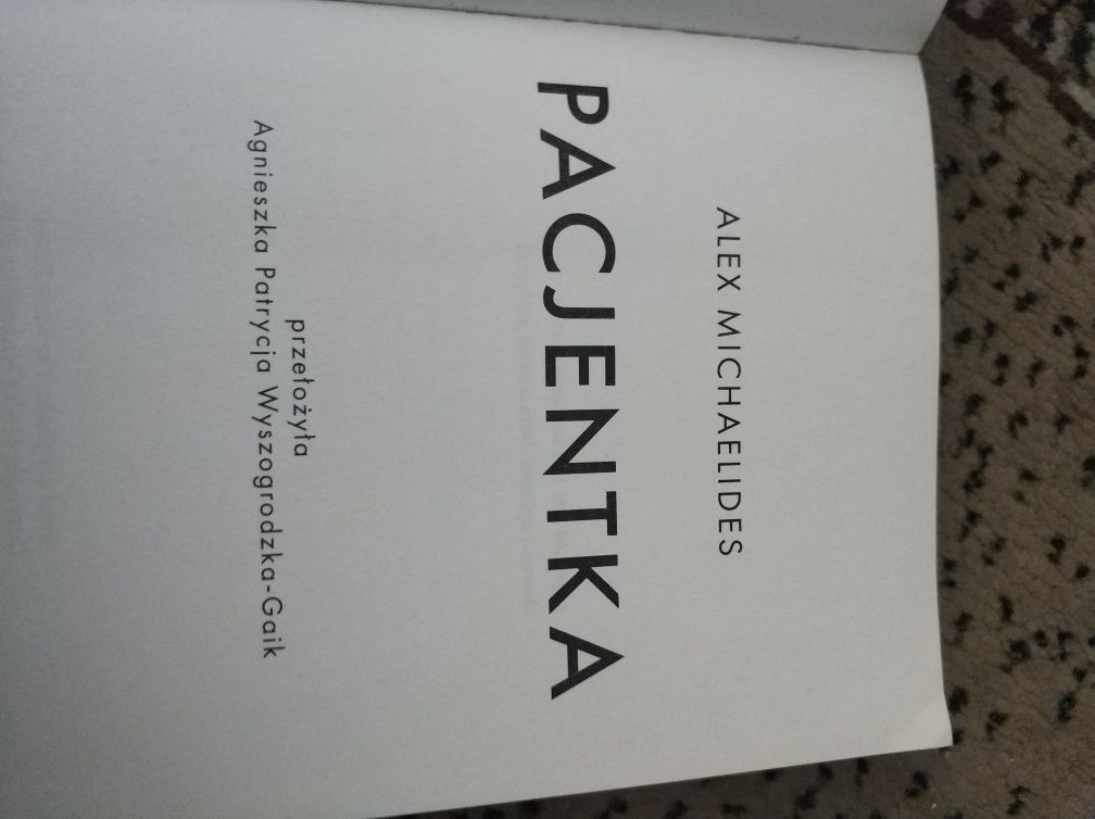 Pacjentka modna książka
