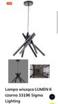 Lampa wisząca LUMEN 6 czarna