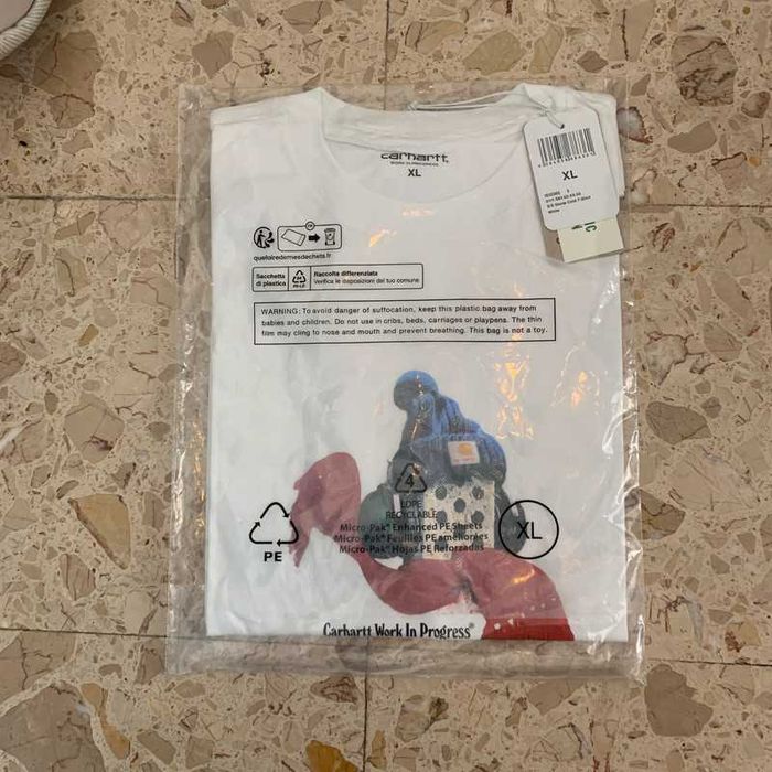 Carhartt WIP T-Shirt XXL Branco 10/10 - Algodão Orgânico