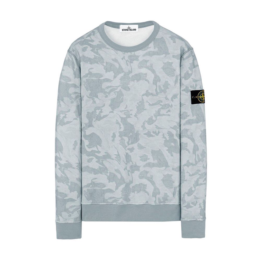 Свитшот Stone Island Big Loom Cotton In Camo Print (by Ураган Хокаге)