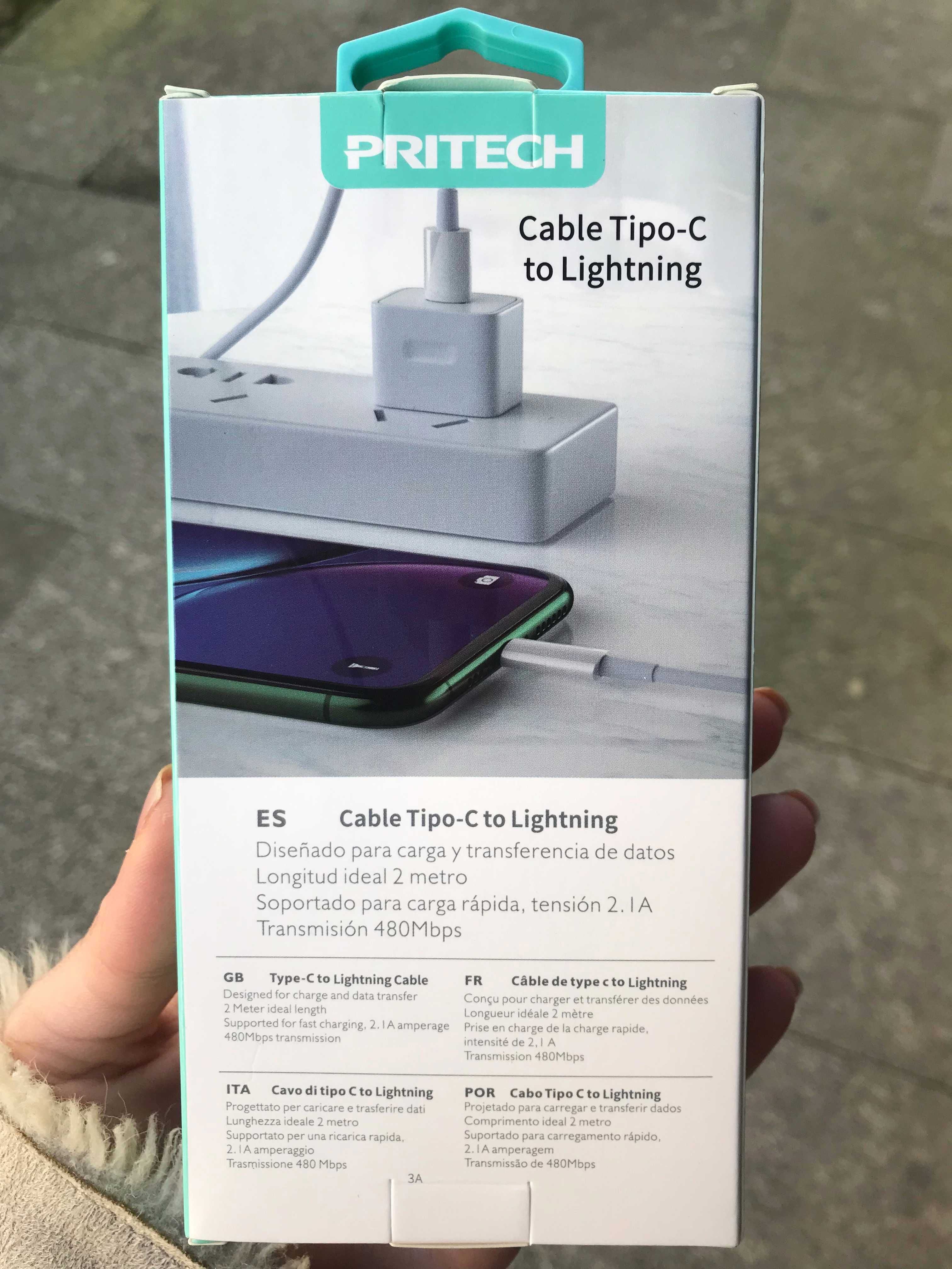 Cabo USB-C (Type-C) para lightning iPhone - 2 metros -