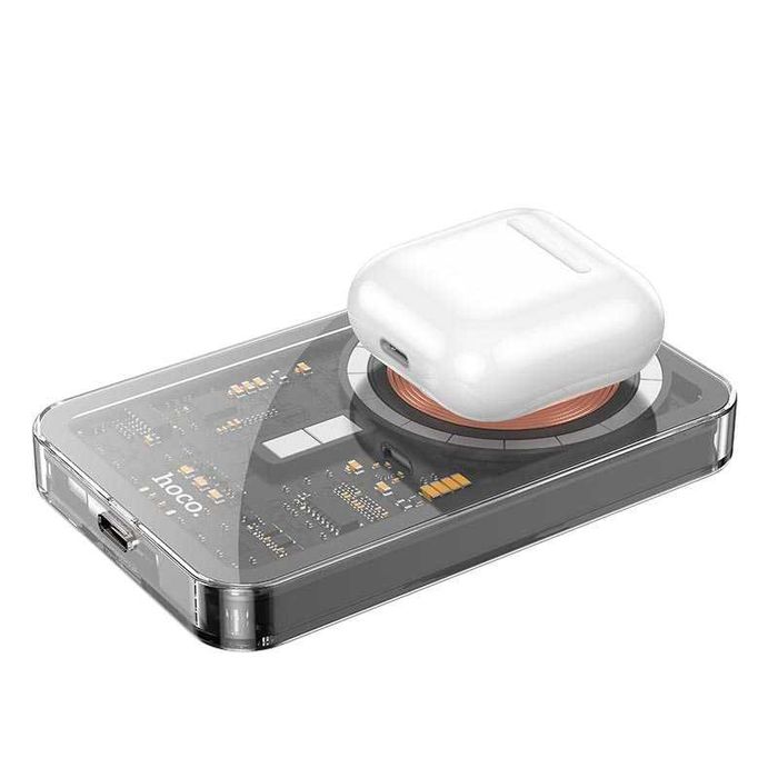 Компактный повербанк HOCO Q14 5000 mAh power bank с MagSafe для iPhone