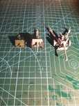 Zestaw Modelej armat w skałę 1/72