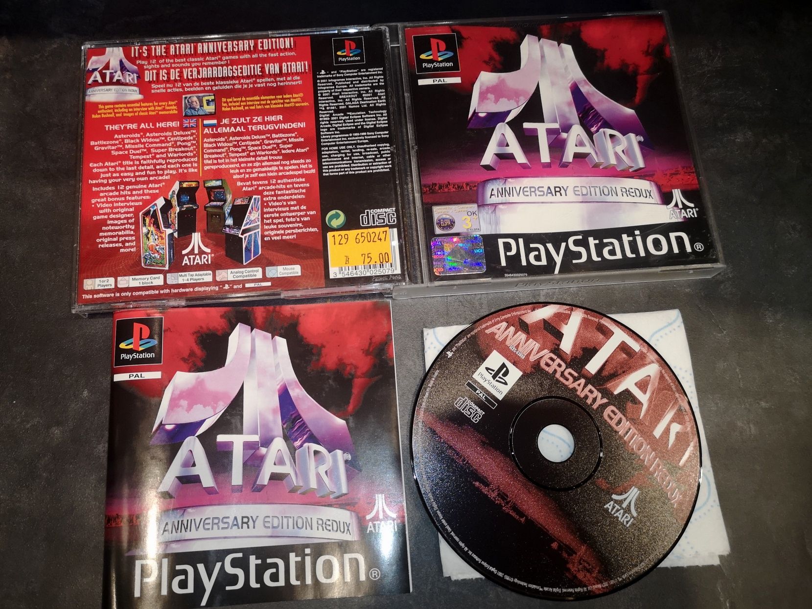 Atari Anniversary Edition gra PSX PS1 Retro kioskzgrami