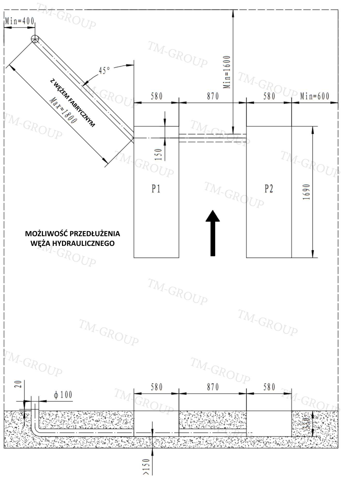 Podnośnik Nożycowy Podposadzkowy Podprogowy Warsztatowy 3,5 T 2,13 M