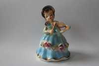 Porcelanowa figurka dama skrzypaczka
