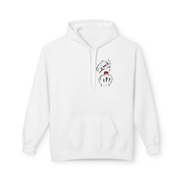 Bluza z kapturem Biała 5rozmiarów Unisex Nowe