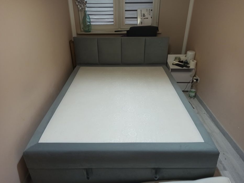 Łóżko Kontynentalne ROYAL szare 160x200 - producent TRADA