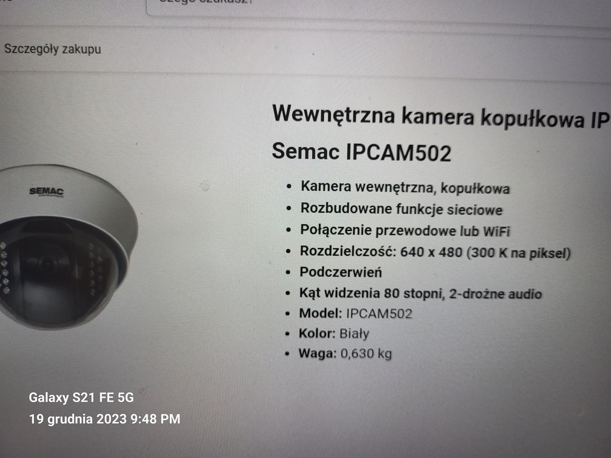 Kamera Semac IPCAM502