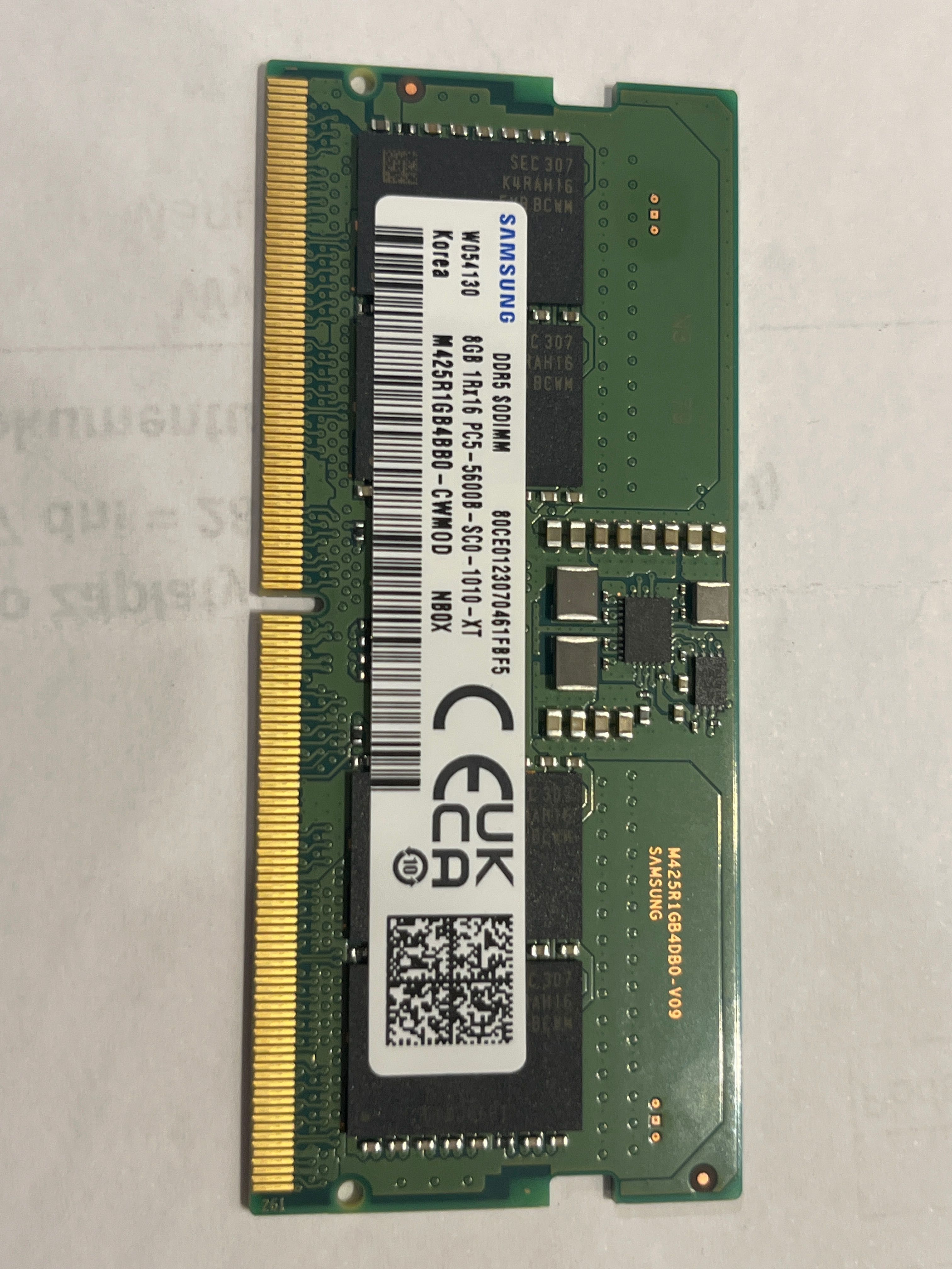 Pamięć RAM SODIMM DDR5 5600 MHz 2 x 8 GB (16 GB)