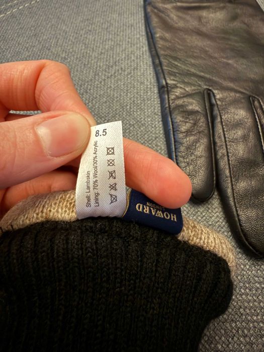 Howard London ELLA rękawiczki skórzane z wełnianą podszewką ściągacz