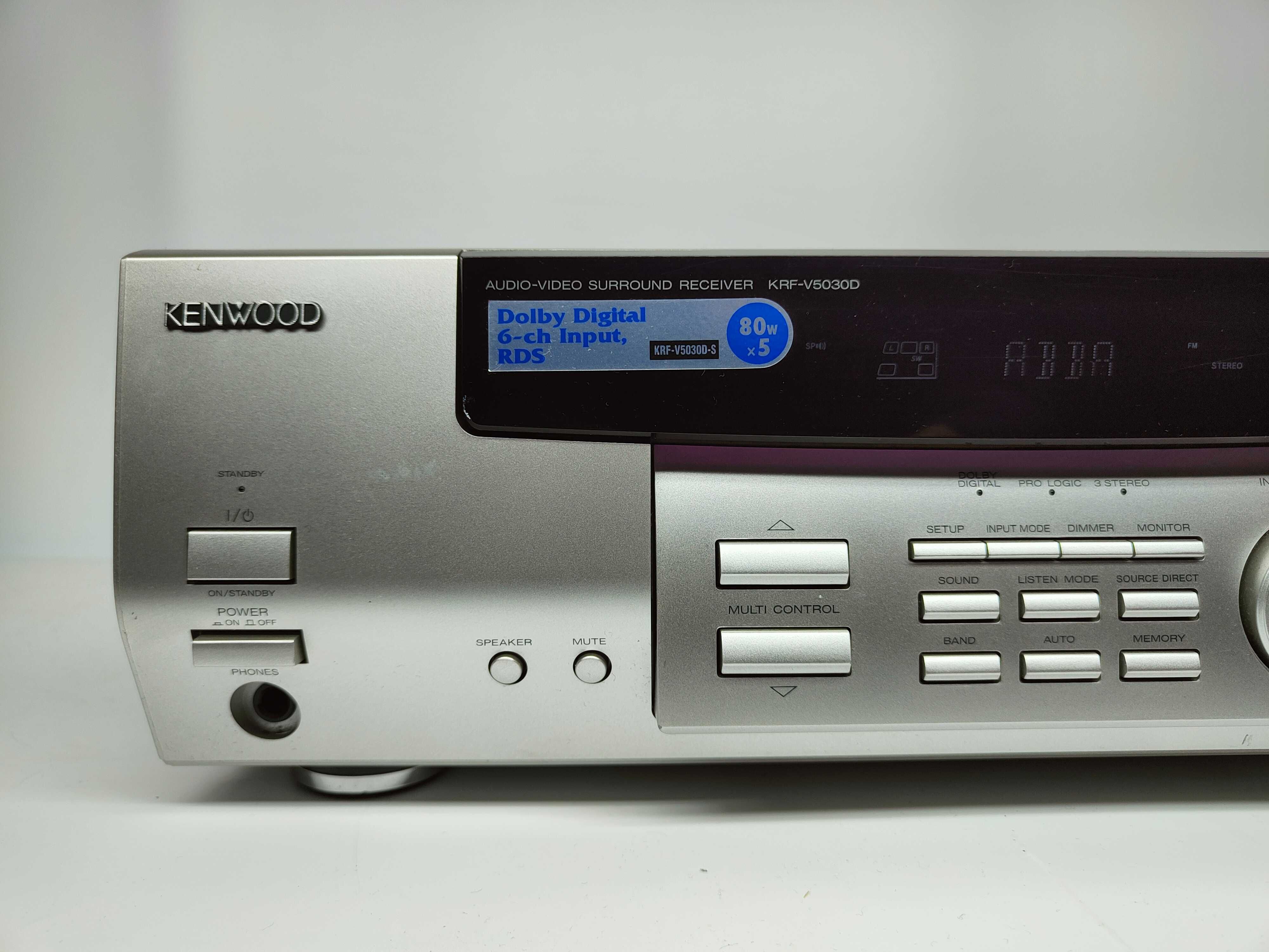 Amplituner KENWOOD KRF-V5030D 5.1 Dolby Digital srebrny