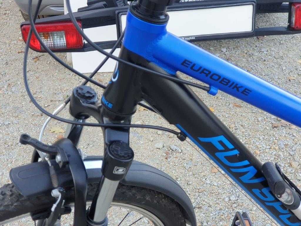 świetny rower EUROBIKE FUN SPORT 0.2 niebieski 16,5 " jak nowy