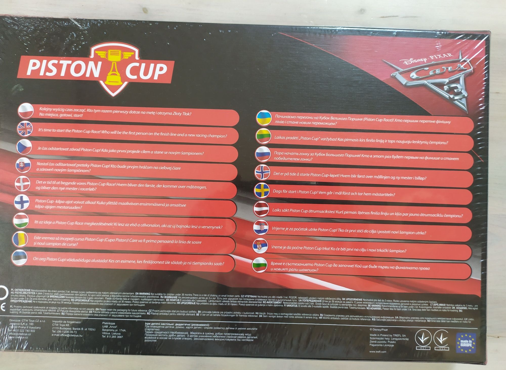 Gra planszowa Piston Cup Auta 3 NOWA