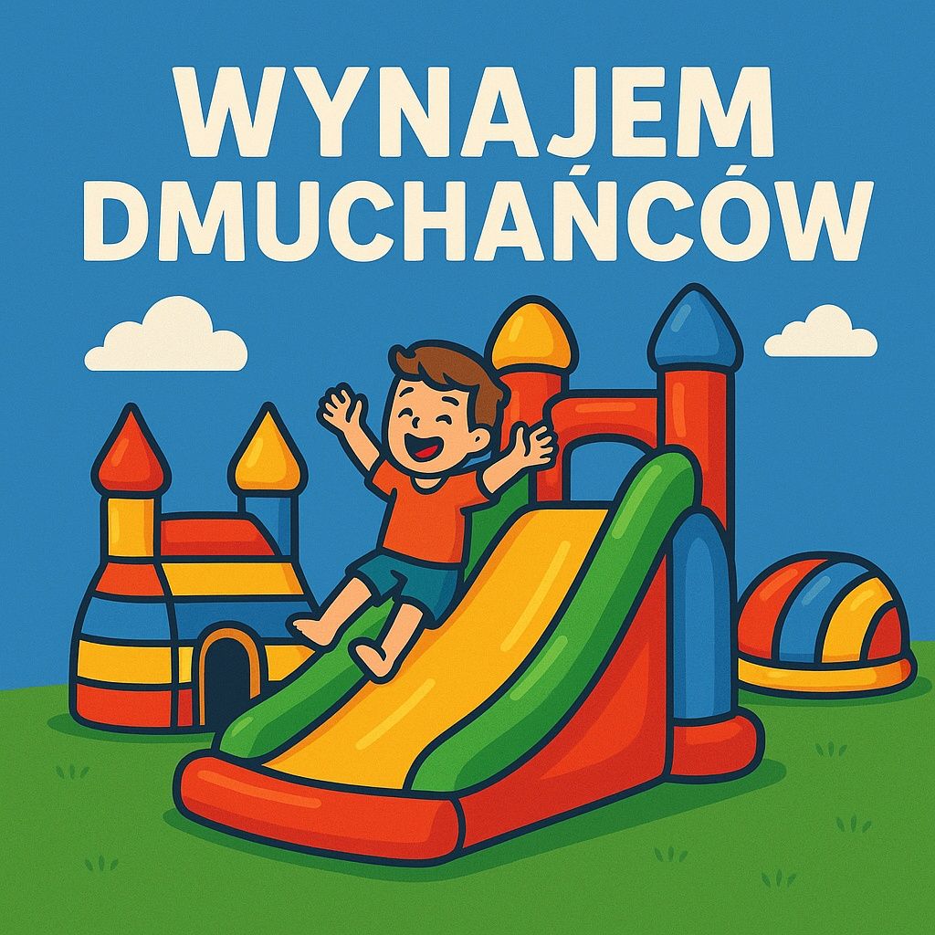 Dmuchaniec dmuchańce dmuchane zjeżdżalnie wynajem