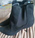 Botas preto camurça