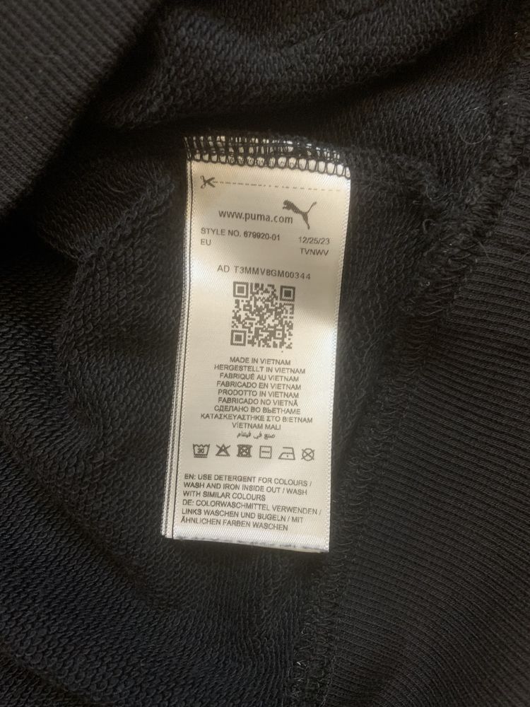 Czarna bluza z kapturem PUMA rozm. XS