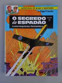 Livro Banda Desenhada O Segredo do Espadão  a perseguição fantástica