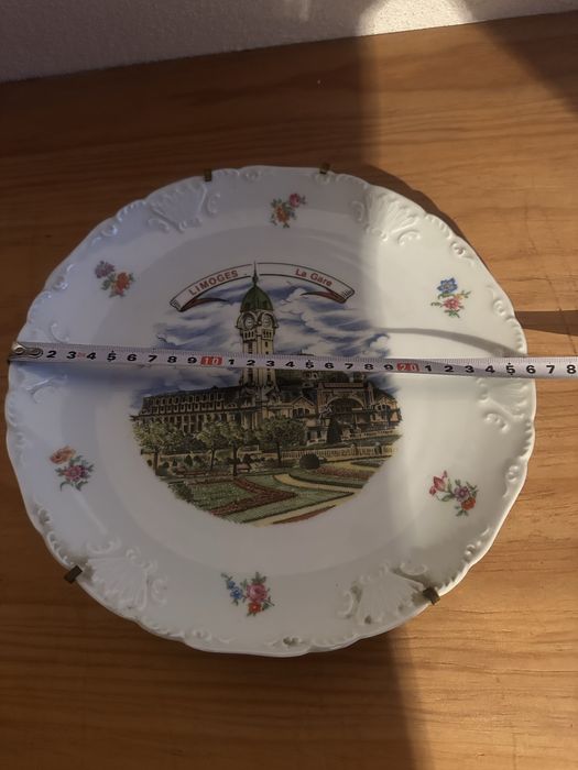 Prato antigo em porcelana de limoges