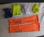 5x zestaw:nowe naramienniki rowerowe typu fluo/lodowy jedwab/one size
