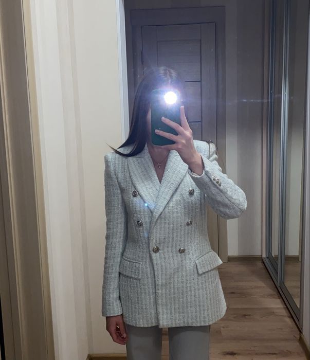 Твідовий піджак жакет zara