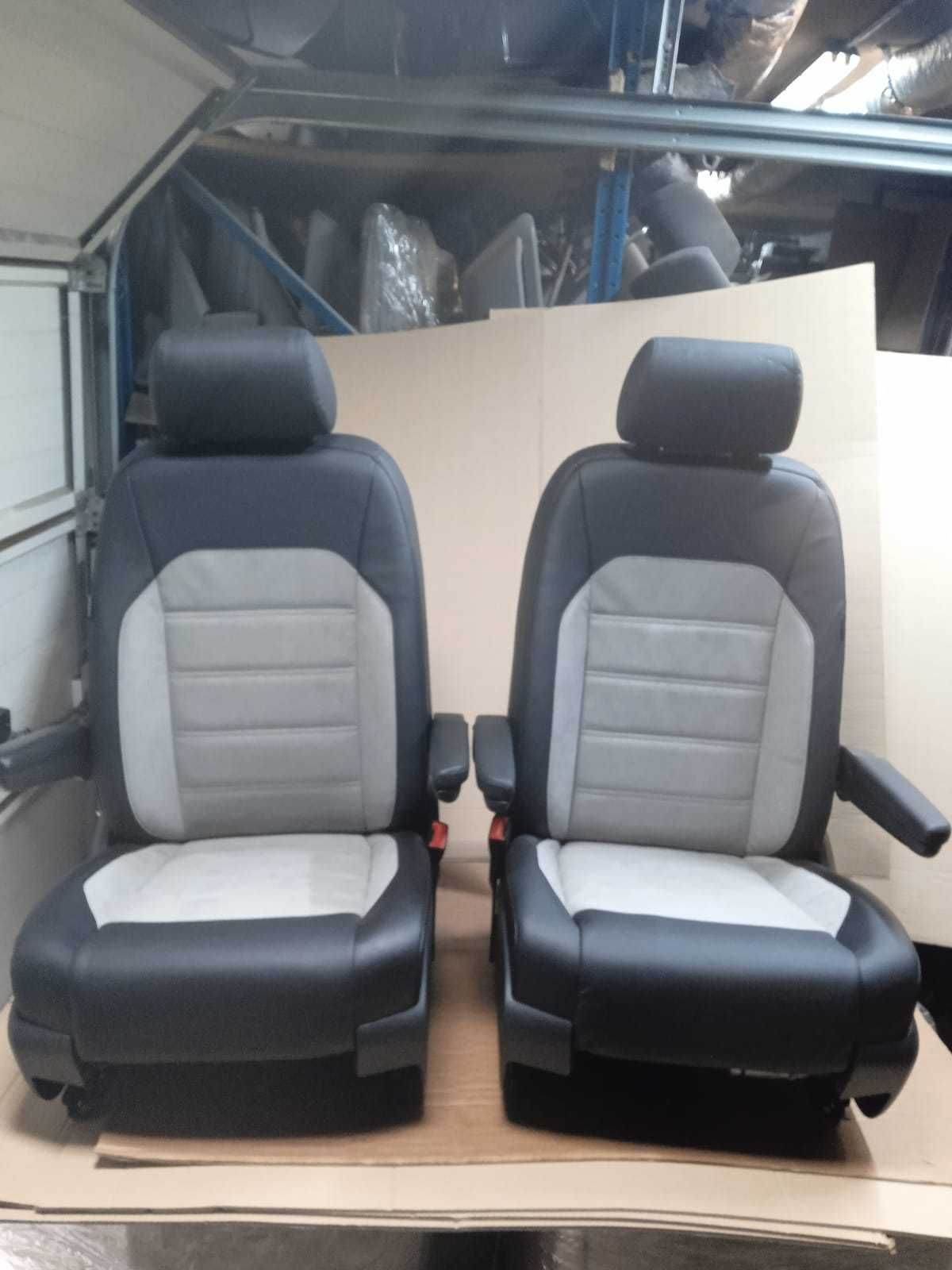 Fotele elektryczne skóra alkantara Moonrock VW T5 T6