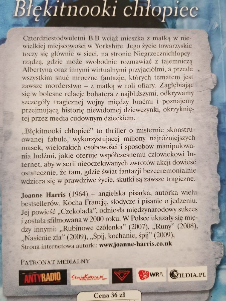 "Błękitnooki chłopiec" Joanne Harris